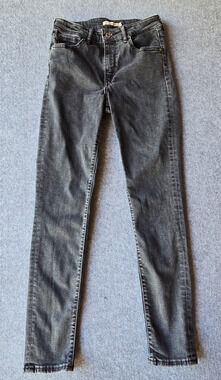 Levi's 721 Women's Jeans Size 29 Charcoal Wash High Rise Skinny (26"x29")